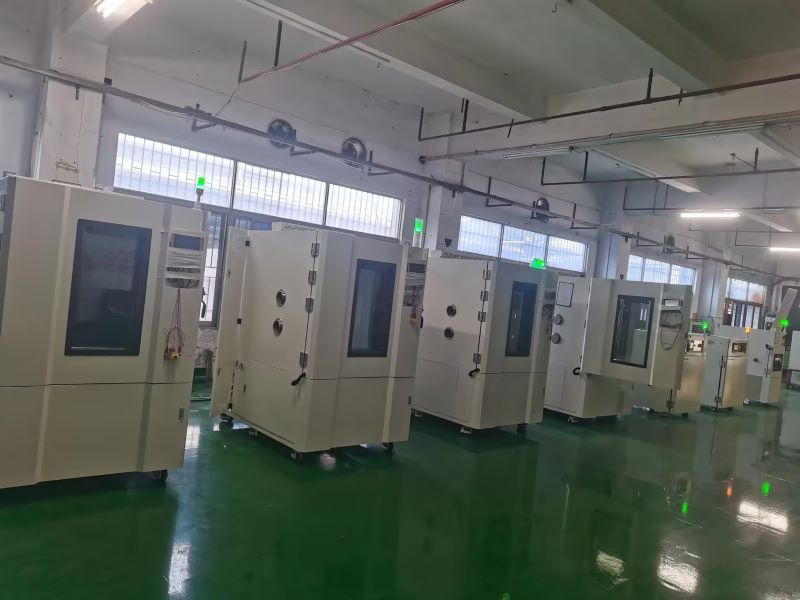 高温・低温試験室の電気部品の構成