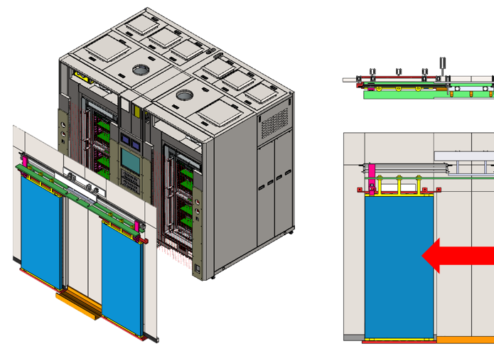 design drawing of aging chamber